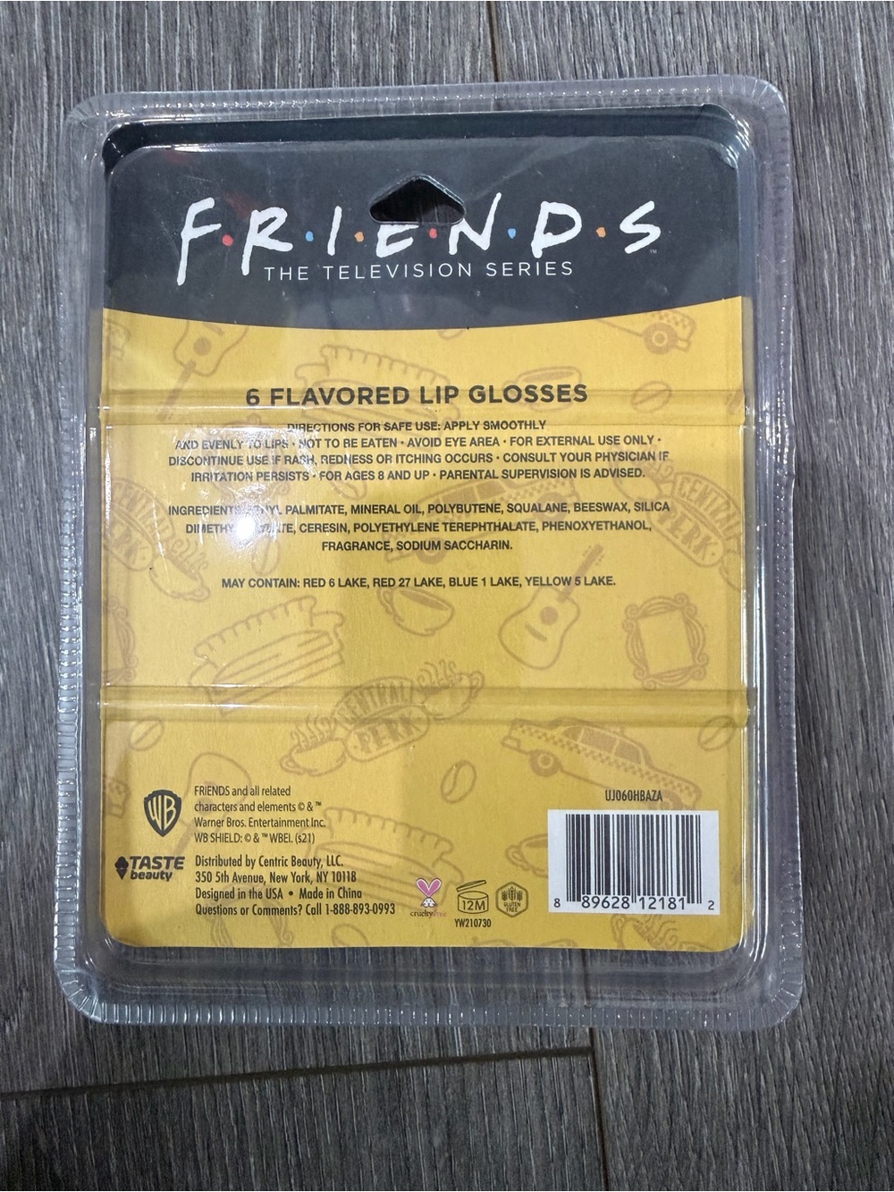 FRIENDS The Television Series 6-Pack Flavored Lip Gloss Set - Rainbow Colors - Picture 3 of 3